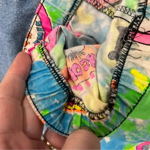 80’s true VTG neon kids Graphic Shorts-7 - Picture 7 of 7
